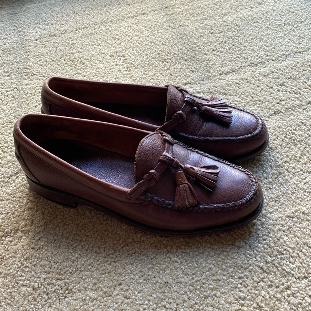 Ralph Lauren Polo size 9D brown leather tassel loafer